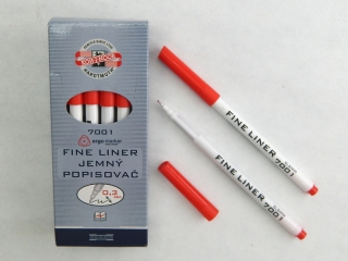 Popisovač FINE LINER 7001 červený